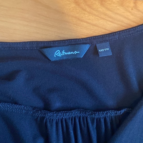 Reitmans Black Wrap Dress XXS - Picture 2 of 6